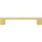 Jeffrey Alexander 128 mm Center-to-Center Brushed Gold Square Sutton Cabinet Bar Pull 635-128BG - alternate 4
